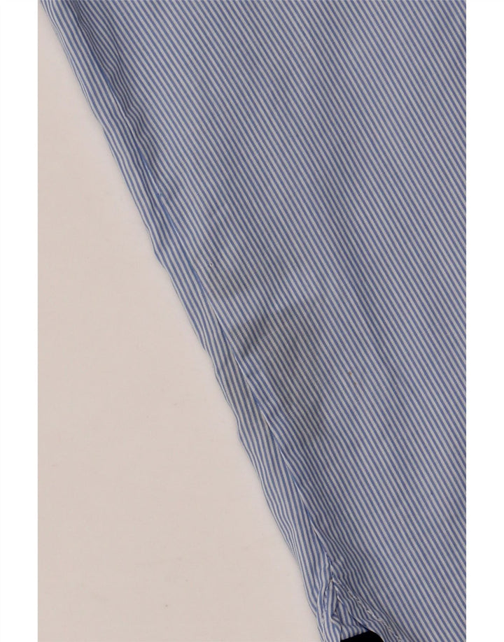 Camisa feminina TOMMY HILFIGER UK 20 2XL algodão listrado azul