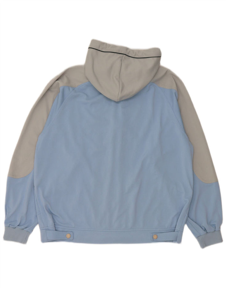 Jaqueta masculina com capuz e capuz Champion, pequena, azul, colorblock, poliéster