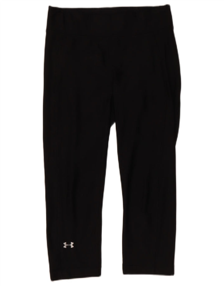 Under Armour Womens Compression Capri Leggings Reino Unido 10 Pequeno Preto
