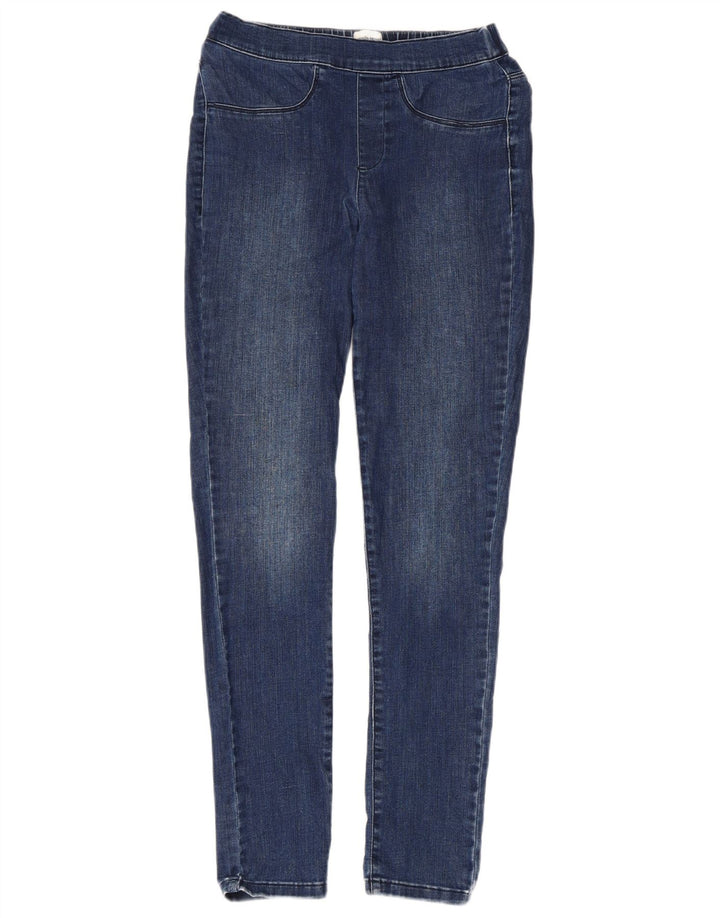 WHITE STUFF Jeans feminino Jegging UK 10 pequeno W28 L29 algodão azul