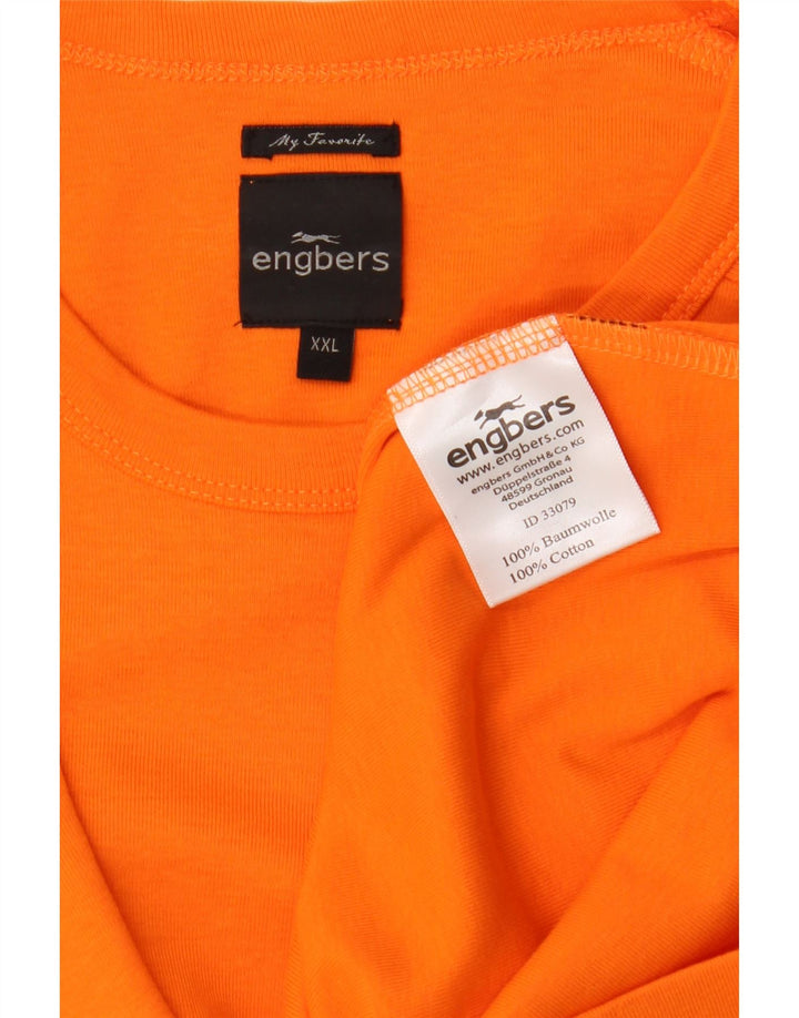 Camiseta masculina Engbers Top 2XL algodão laranja