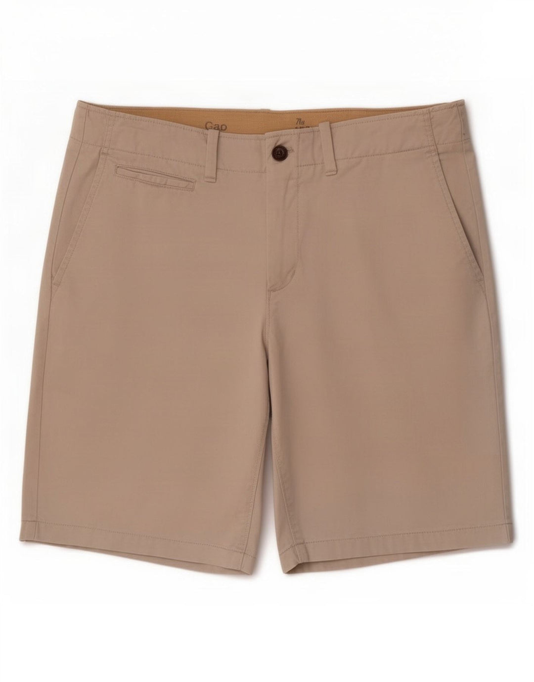 Gap Mens Chino Shorts Grande W34 Algodão Bege
