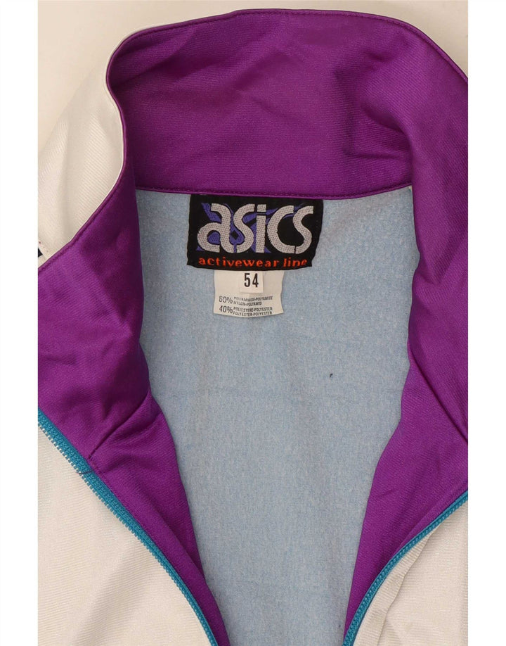 Asics Mens Graphic Tracksuit Top Jacket IT 54 XL Multicolorido Colourblock