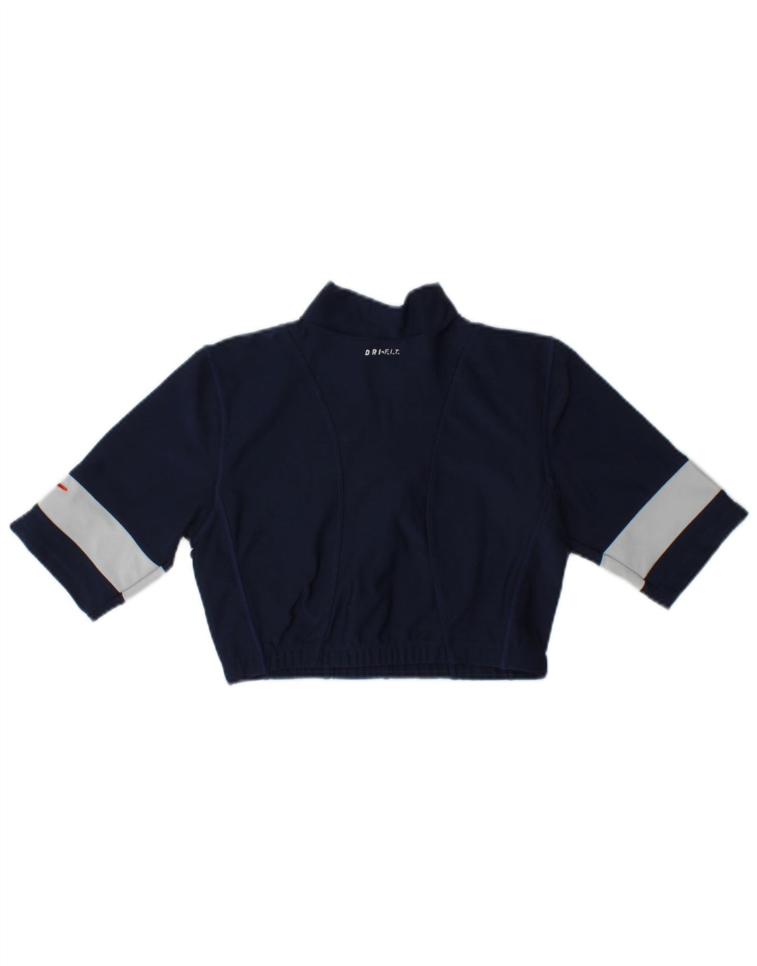 Top de treino Nike feminino com zíper e gola alta 12-13 anos grande azul marinho