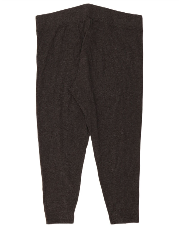 Leggings femininos MARKS & SPENCER UK 22 3XL poliéster cinza