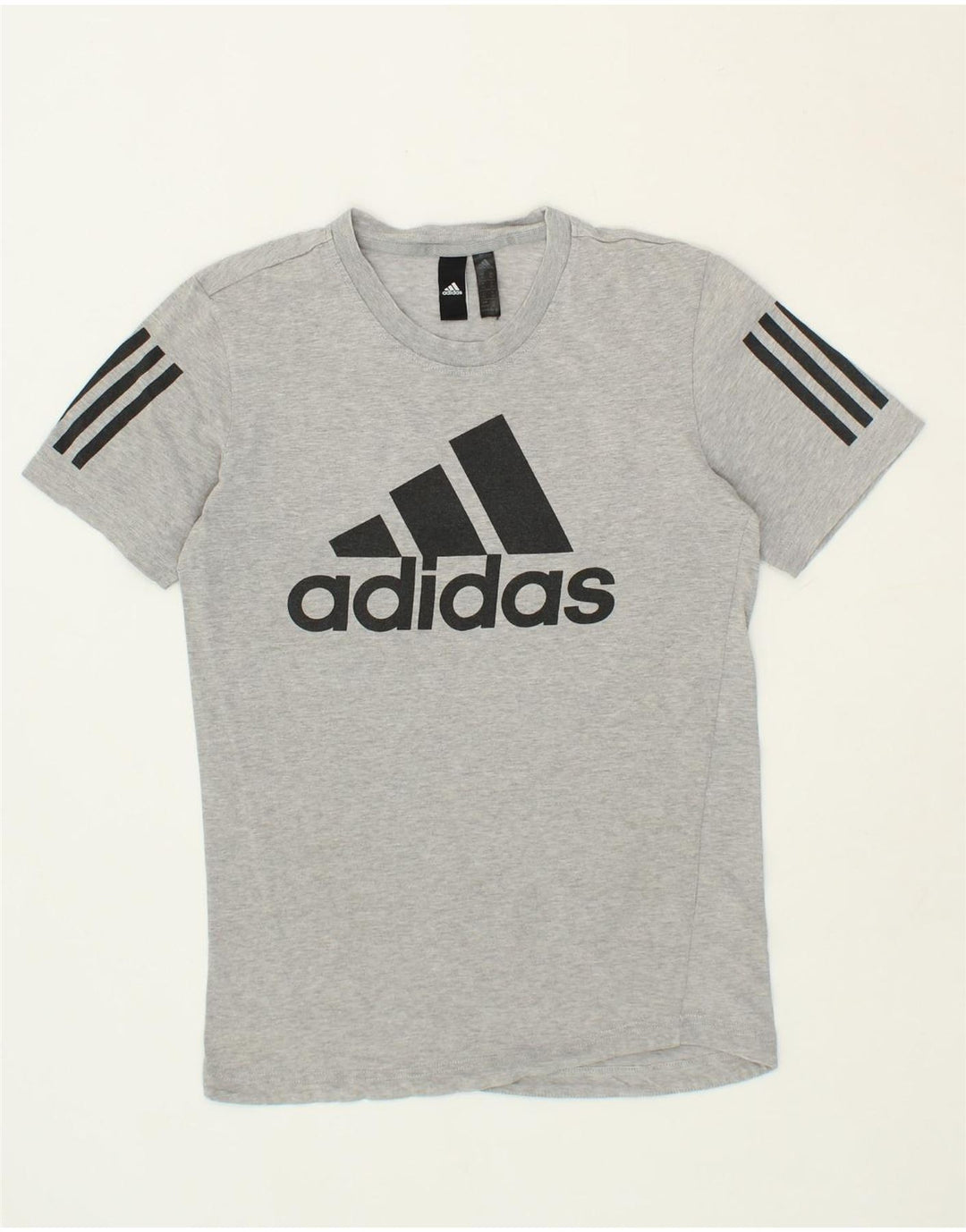 ADIDAS Mens Graphic T-Shirt Top XS Grey Cotton Vintage Adidas and Second-Hand Adidas from Messina Hembry 