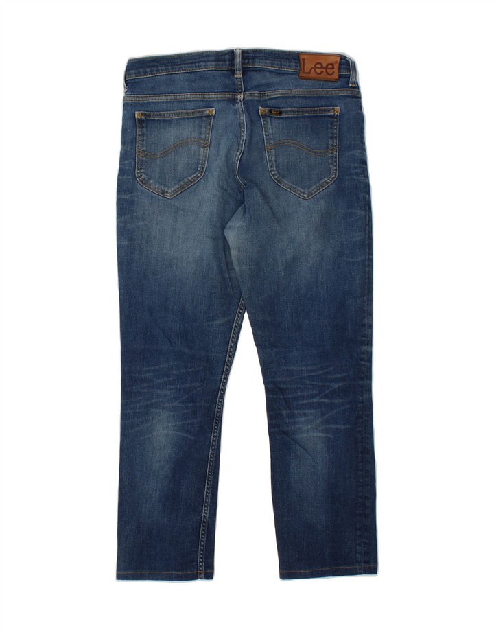 LEE Womens Rider Cropped Jeans W34 L25 Blue Cotton Vintage Lee and Second-Hand Lee from Messina Hembry 