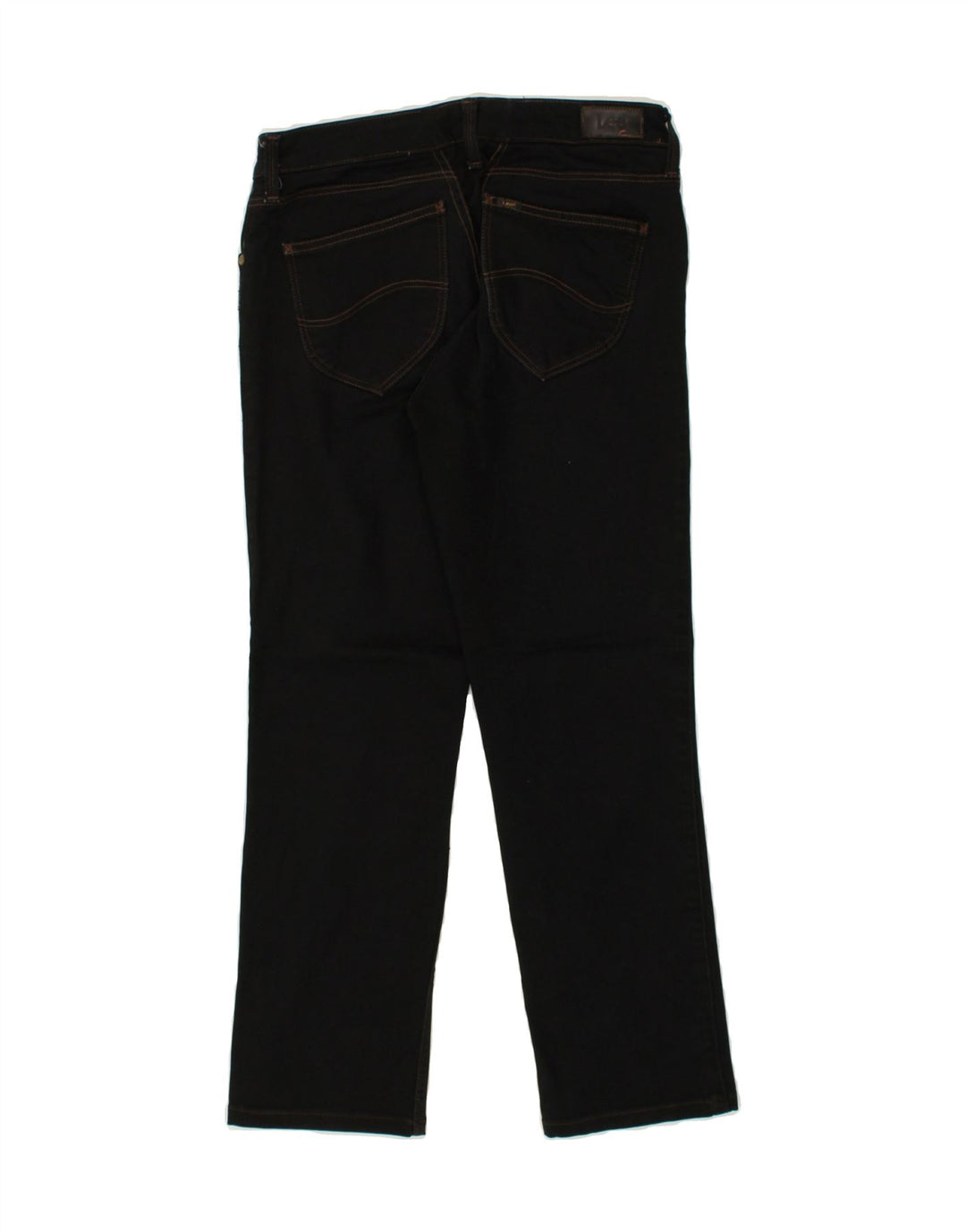 LEE Womens Straight Casual Trousers W28 L26 Black Cotton Vintage Lee and Second-Hand Lee from Messina Hembry 