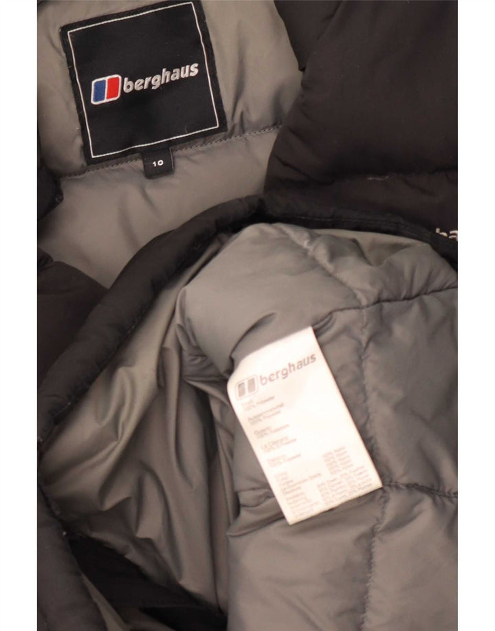 Jaqueta acolchoada feminina Berghaus UK 10 poliéster preto pequeno