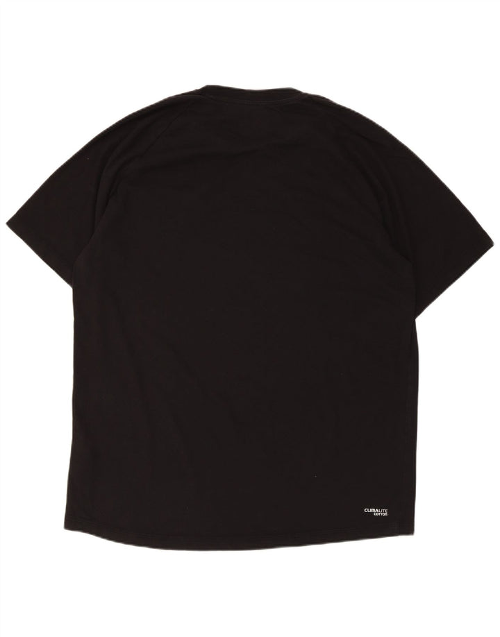 Camiseta masculina Adidas grande algodão preto