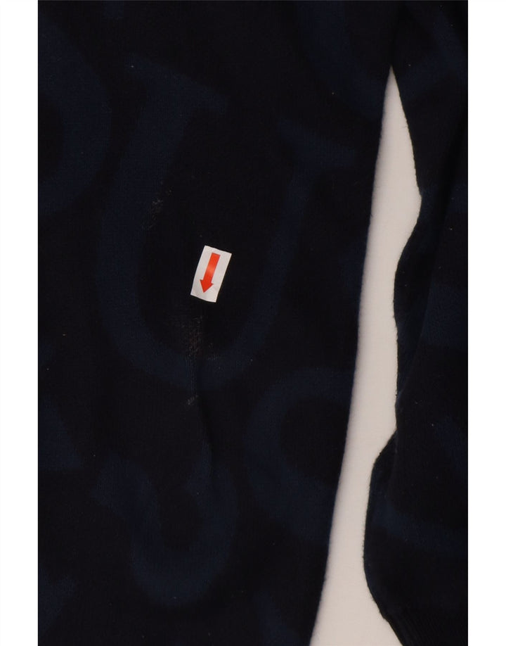 GUESS Boys Graphic Boat Neck Jumper Sweater 7-8 Years Navy Blue Cotton Vintage Guess and Second-Hand Guess from Messina Hembry 