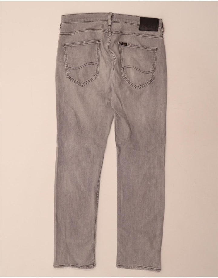 LEE Masculino Powell Slim Jeans W33 L32 Cinza Algodão