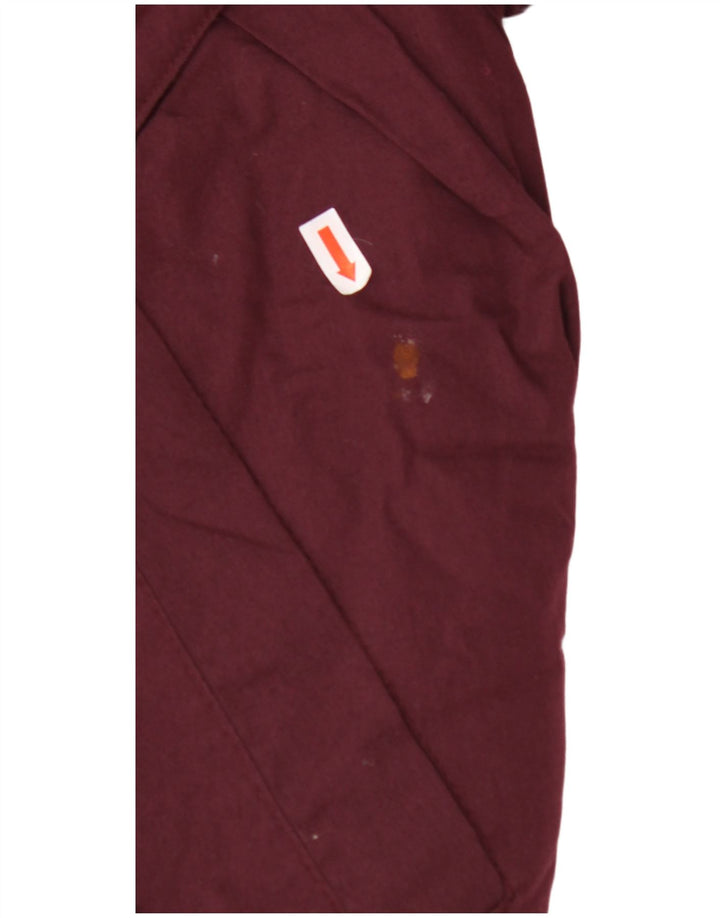 Jaqueta acolchoada masculina VINTAGE IT 50 grande poliéster cor de vinho
