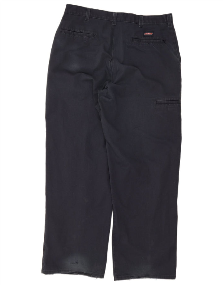 Calças Chino retas masculinas Dickies W34 L30 azul marinho