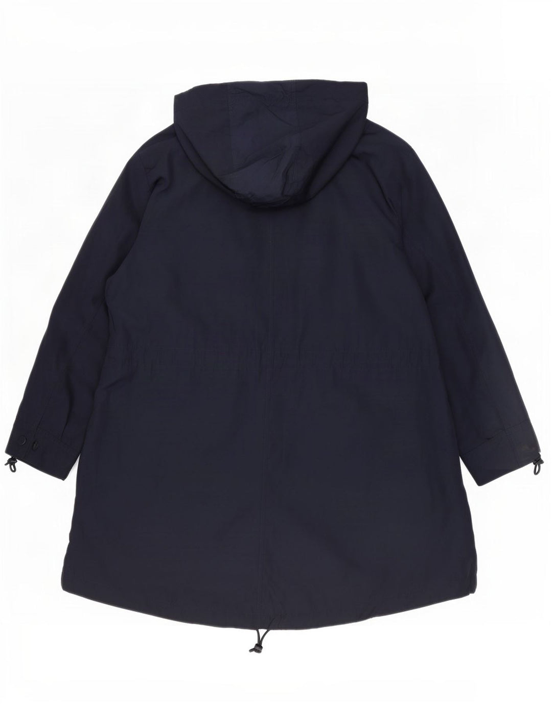 Jaqueta parka feminina com capuz Marks & Spencer Reino Unido 22 3XL poliéster azul marinho