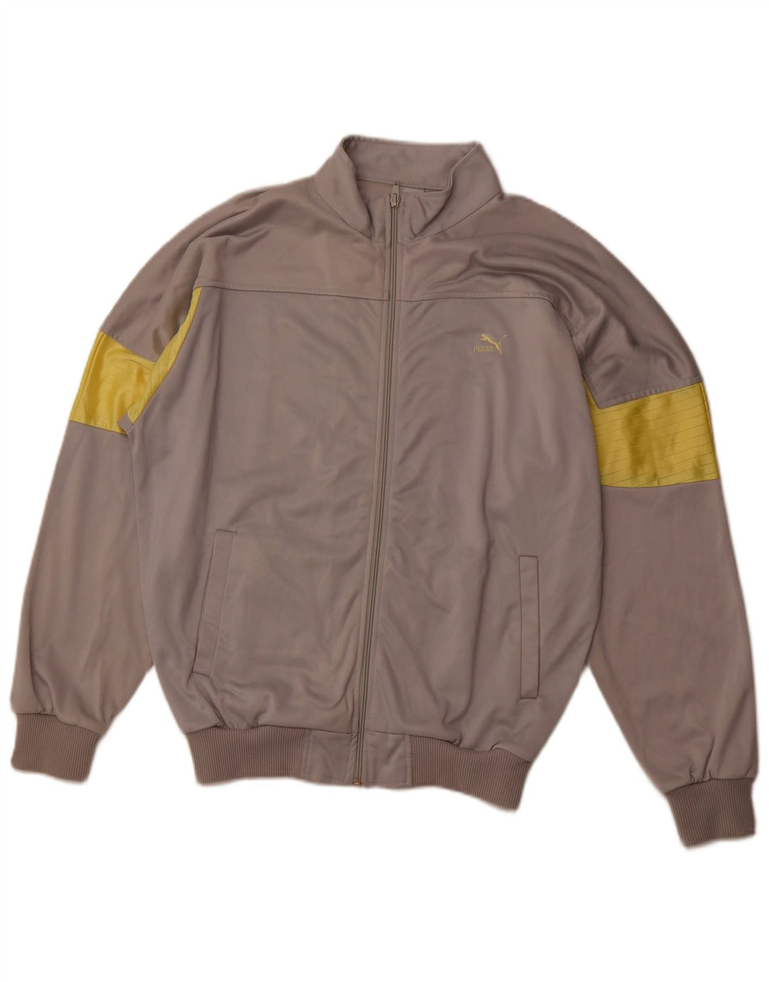 Puma Mens Full Tracksuit Grande Cinza Colourblock Poliéster