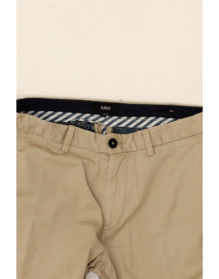 JULES Womens Skinny Chino Trousers W38 L33  Beige Cotton Vintage Jules and Second-Hand Jules from Messina Hembry 