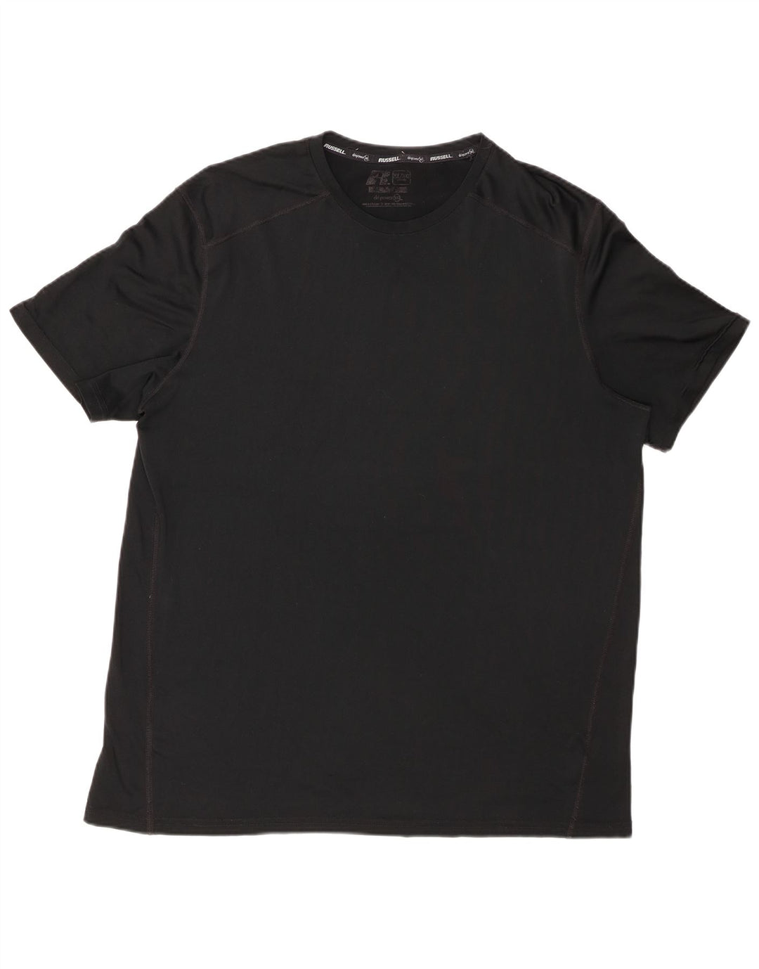 Camiseta masculina RUSSELL ATLÉTICA Dri-Power XL preto poliéster