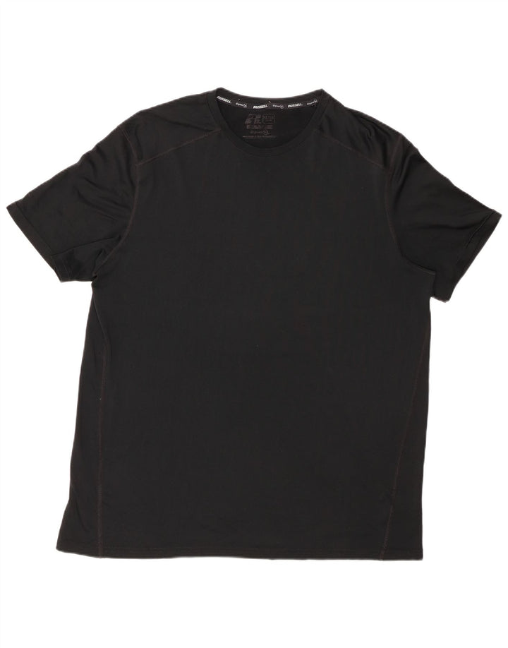Camiseta masculina RUSSELL ATLÉTICA Dri-Power XL preto poliéster