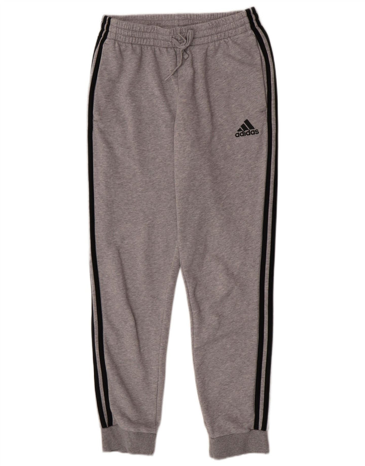 Calça de treino masculina Adidas Joggers cinza médio algodão