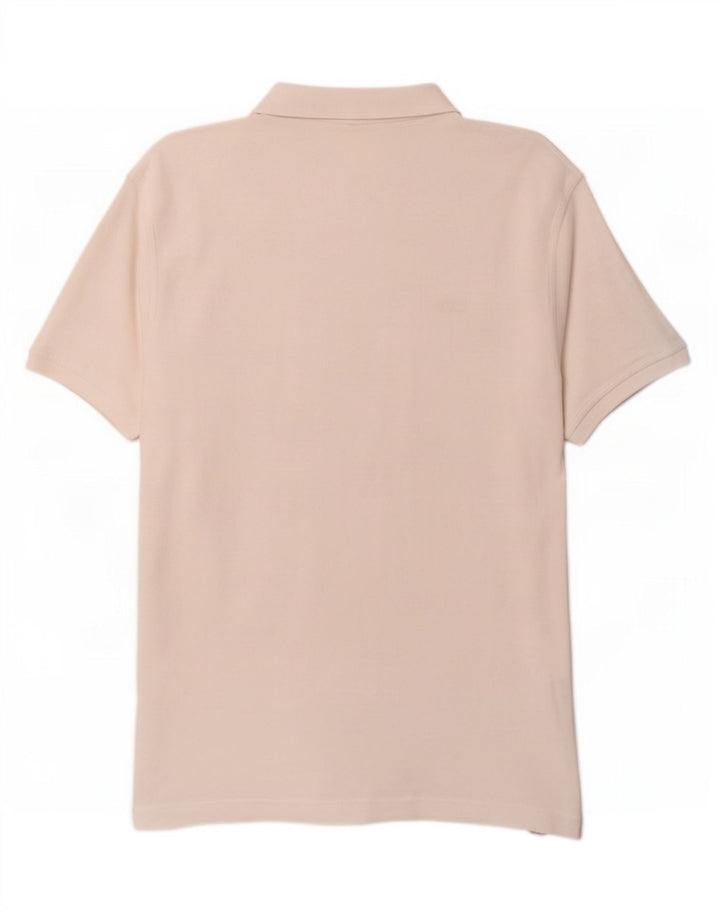 Camisa polo masculina padrão Levi's pequena de algodão branco