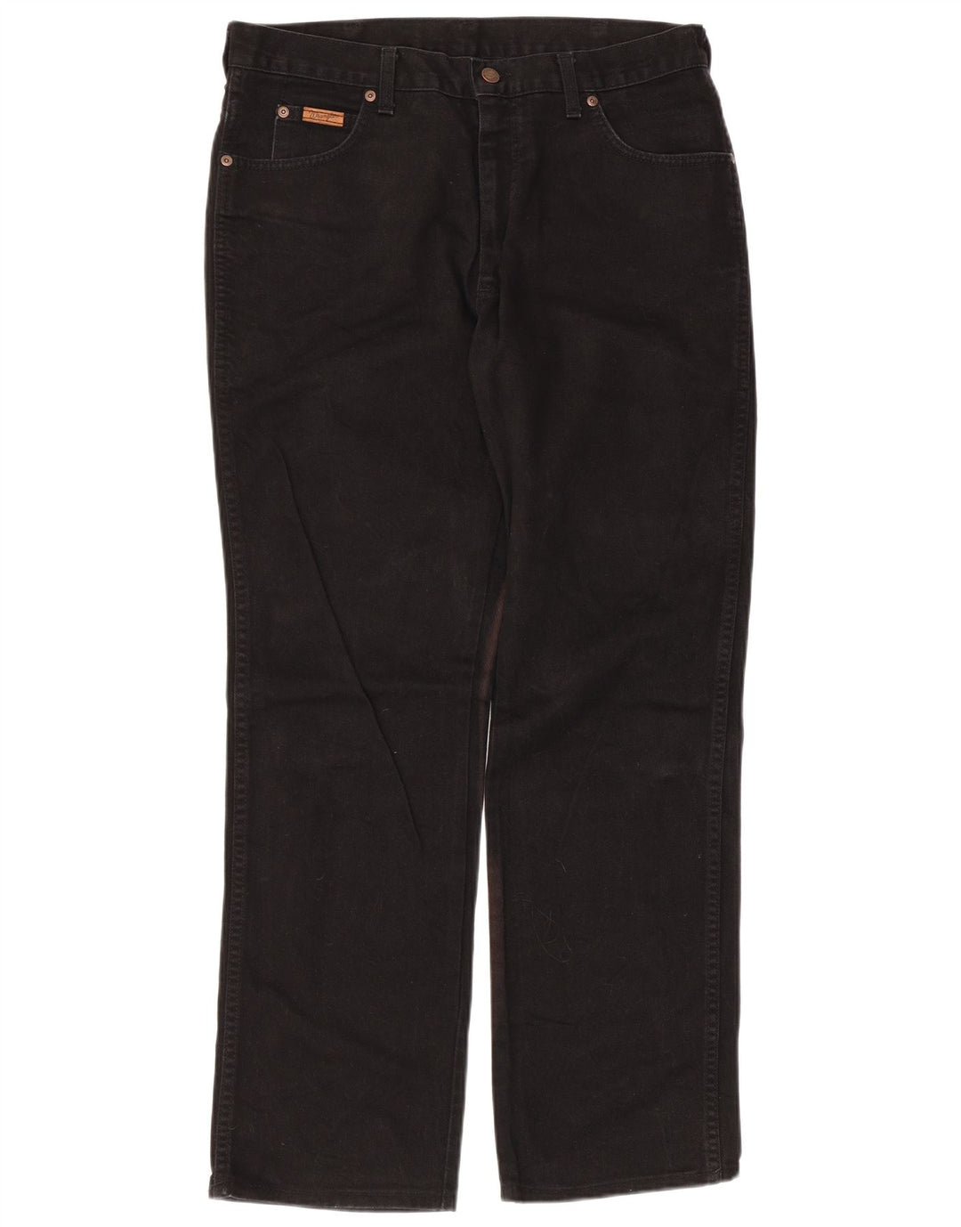 Wrangler Masculino Texas Straight Jeans W34 L31 Algodão Preto