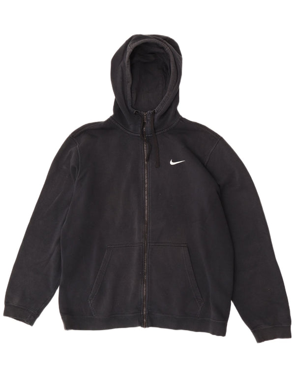 Suéter Nike masculino com capuz e zíper XL preto algodão