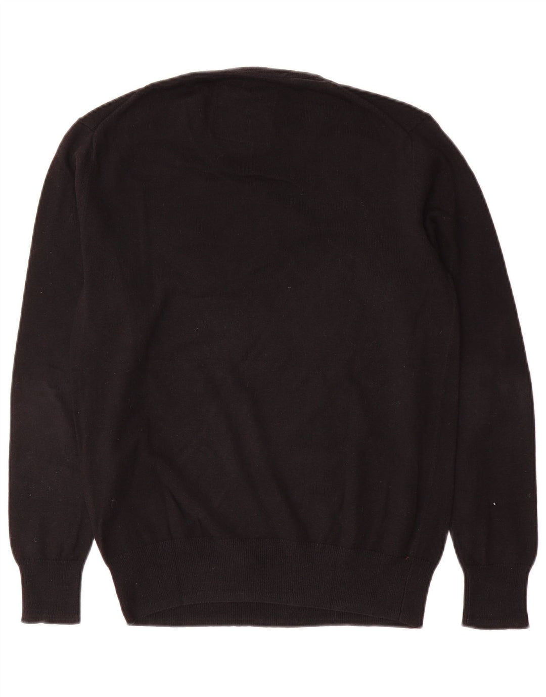 Suéter masculino Superdry com decote em V médio algodão preto