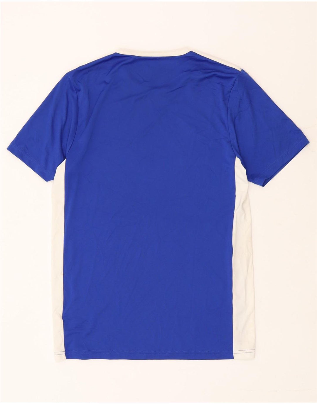 Adidas Mens Aeroready Camiseta Top Pequeno Azul Colorblock Poliéster
