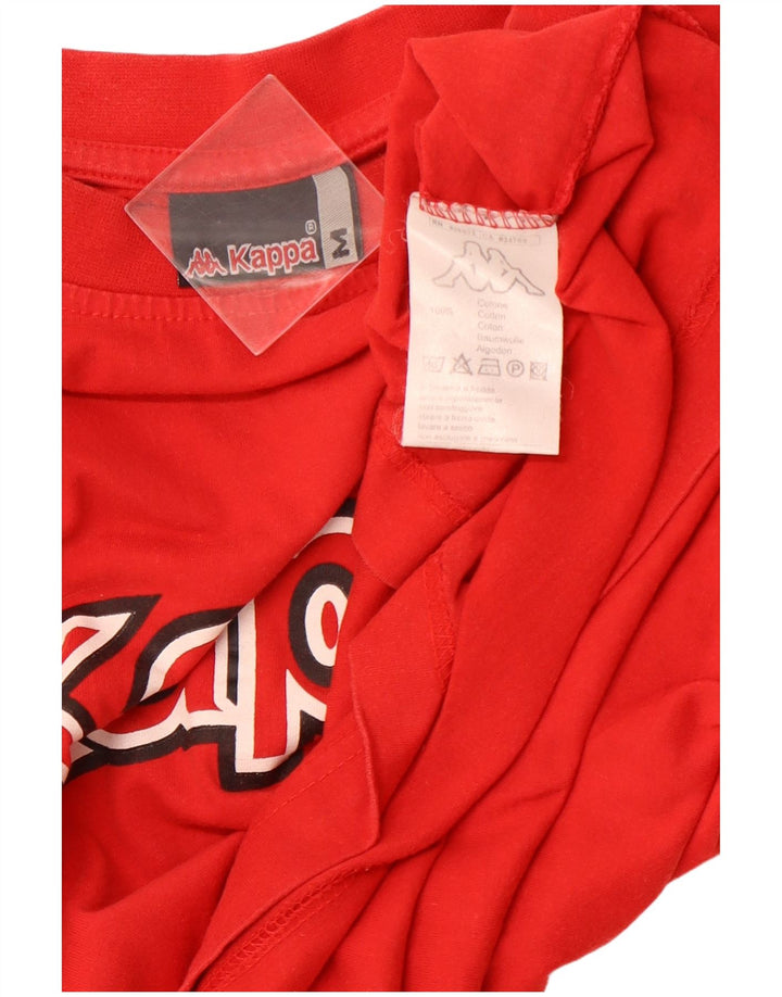 Camiseta gráfica masculina KAPPA Top médio algodão vermelho
