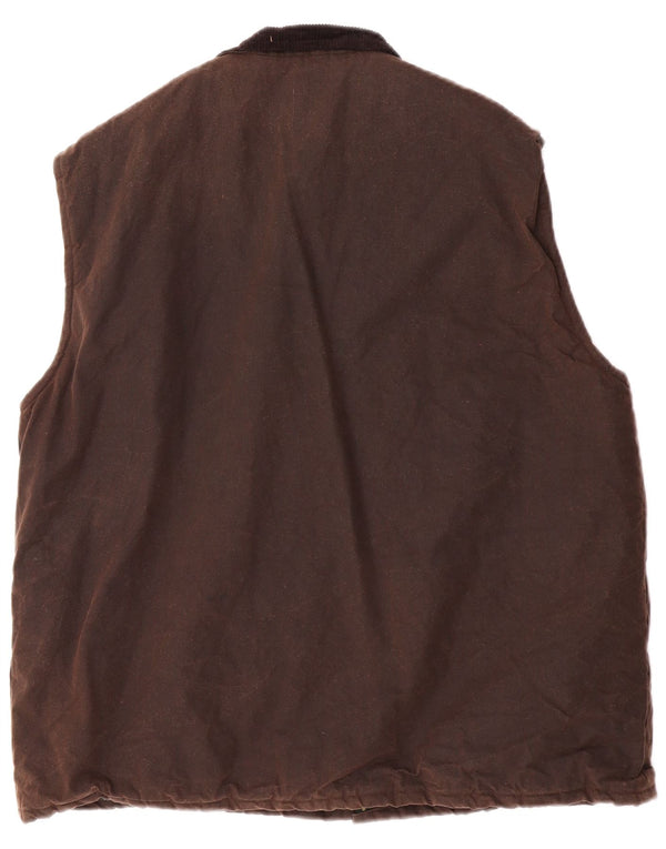 Colete masculino de algodão encerado Champion Lanark UK 42 XL algodão marrom