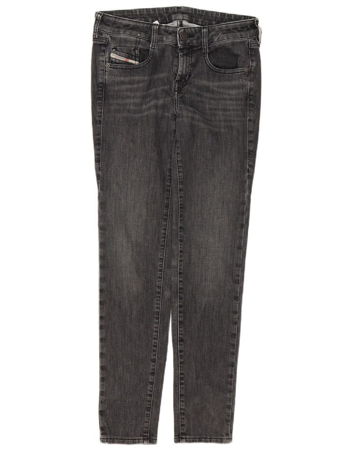 Jeans skinny feminino DIESEL W26 L30 algodão cinza