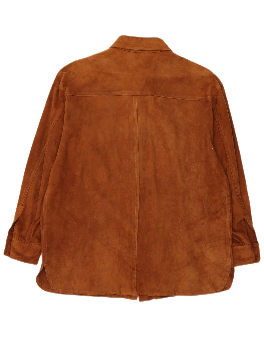 Camiseta feminina vintage de camurça IT 42 marrom médio