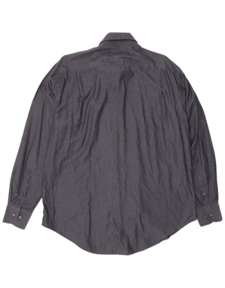 Camisa masculina Cerruti 1881 grande algodão azul marinho