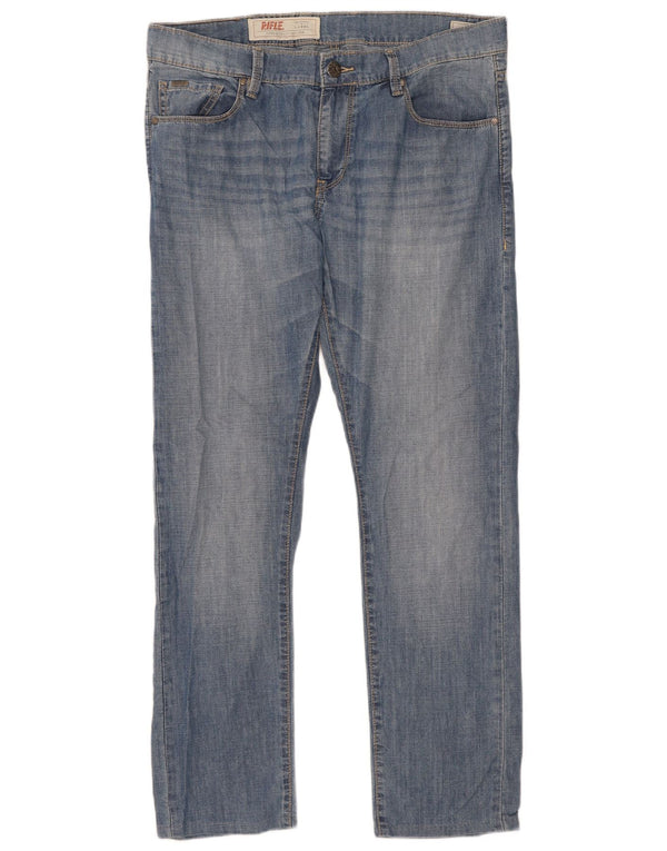 Rifle Masculino Slim Jeans W36 L31 Azul Algodão