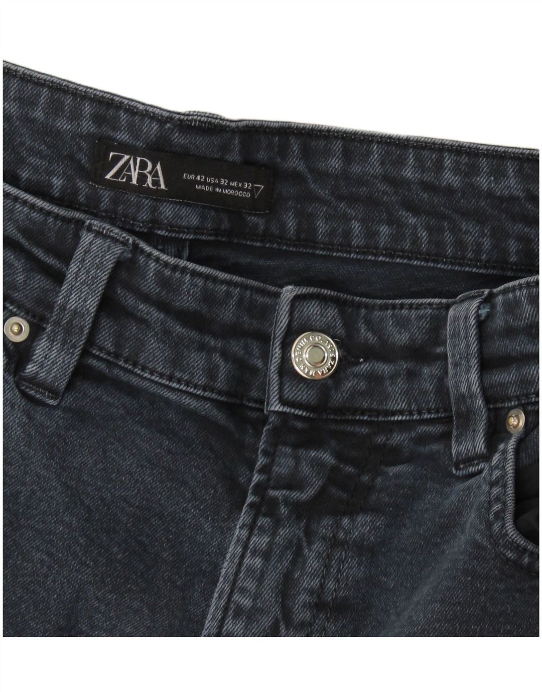Zara Mens Slim Jeans EU 42 Grande W32 L29 Azul Marinho