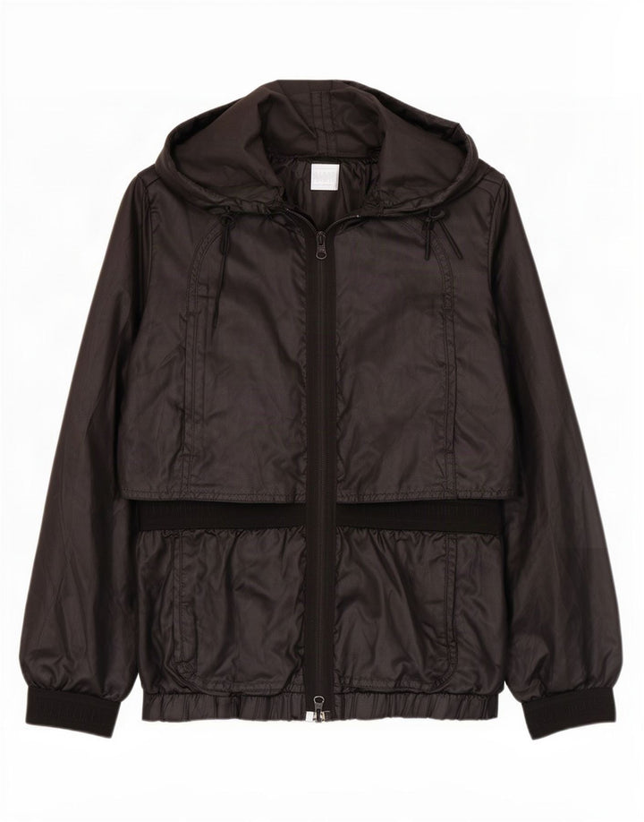Casaco de chuva com capuz feminino Adidas EU 34 pequeno preto