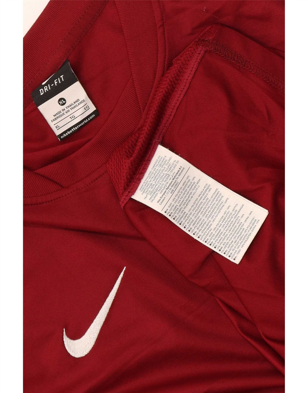 Camiseta Nike Masculina Dri Fit Top XL Borgonha Poliéster