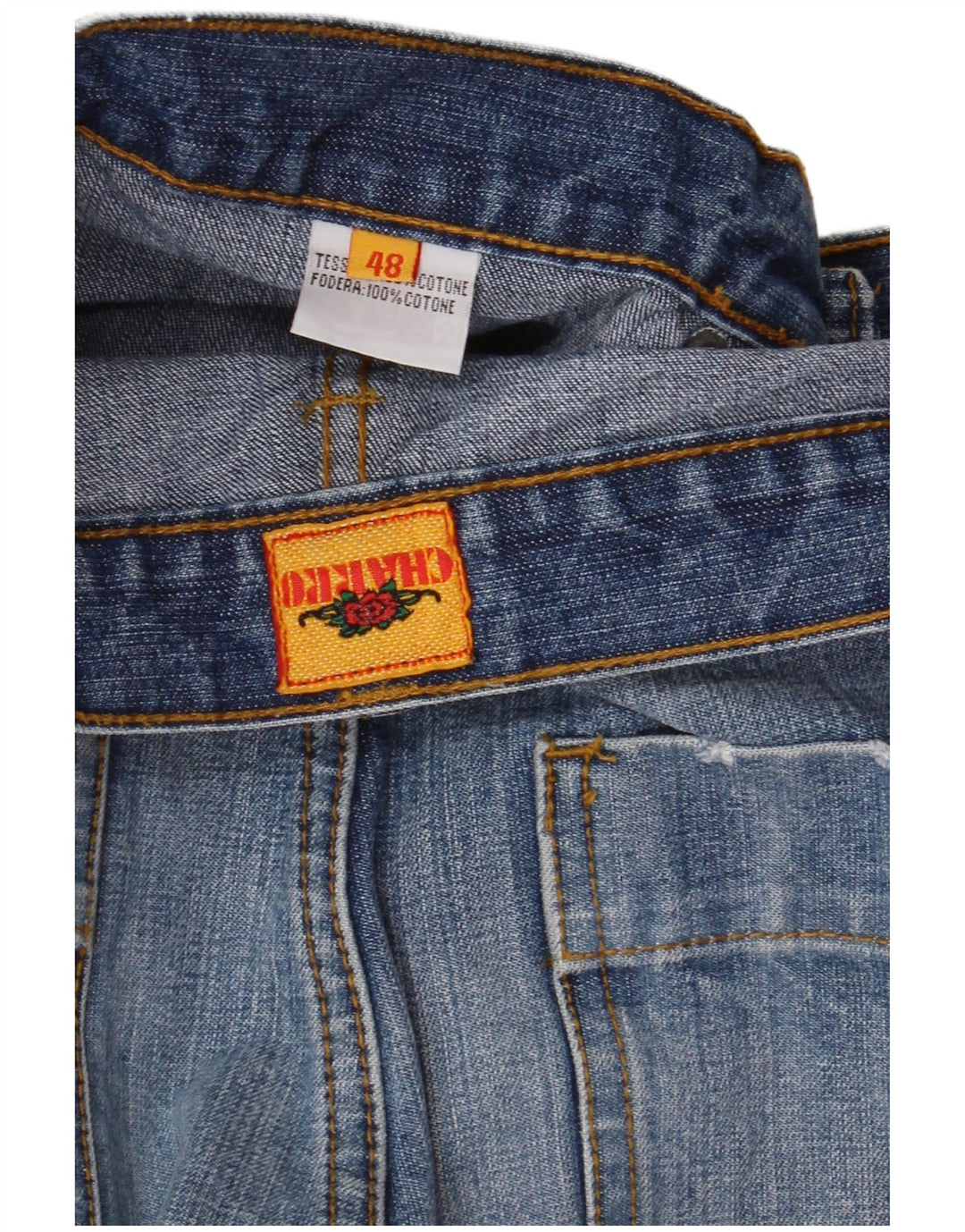 Shorts jeans masculino Charro IT 48 médio W32 algodão azul