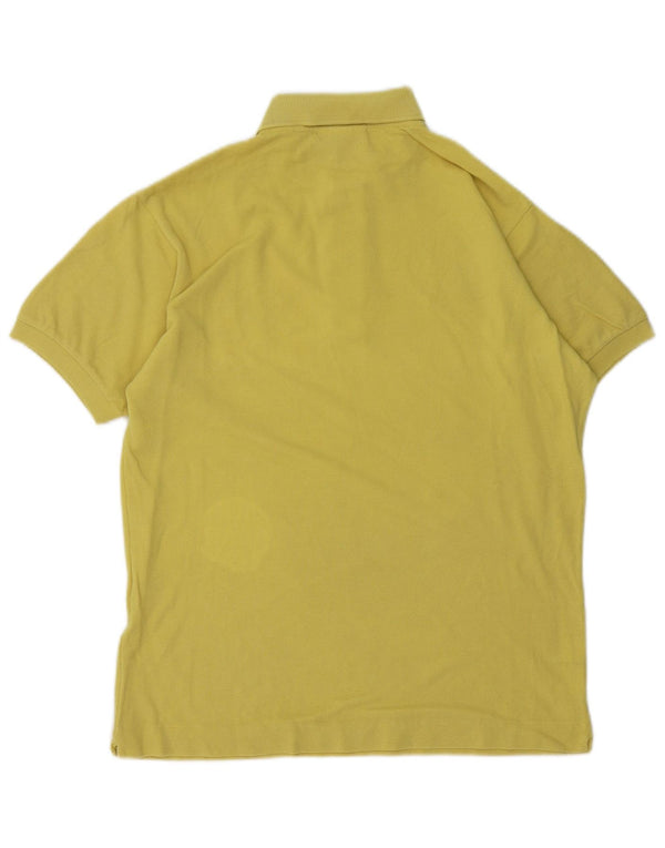 Camisa polo masculina Lacoste Classic Fit tamanho 3 pequeno algodão amarelo