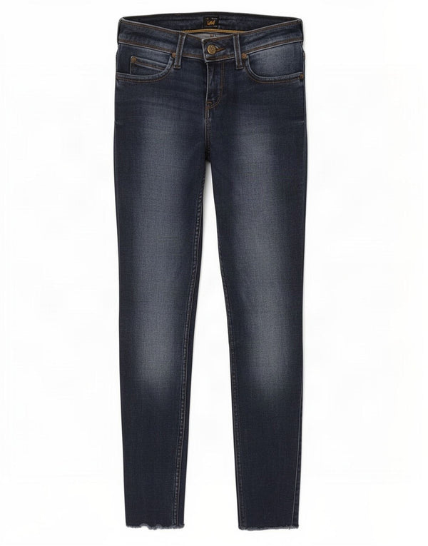 Lee Womens Toxey Skinny Jeans W26 L27 Azul Marinho Algodão