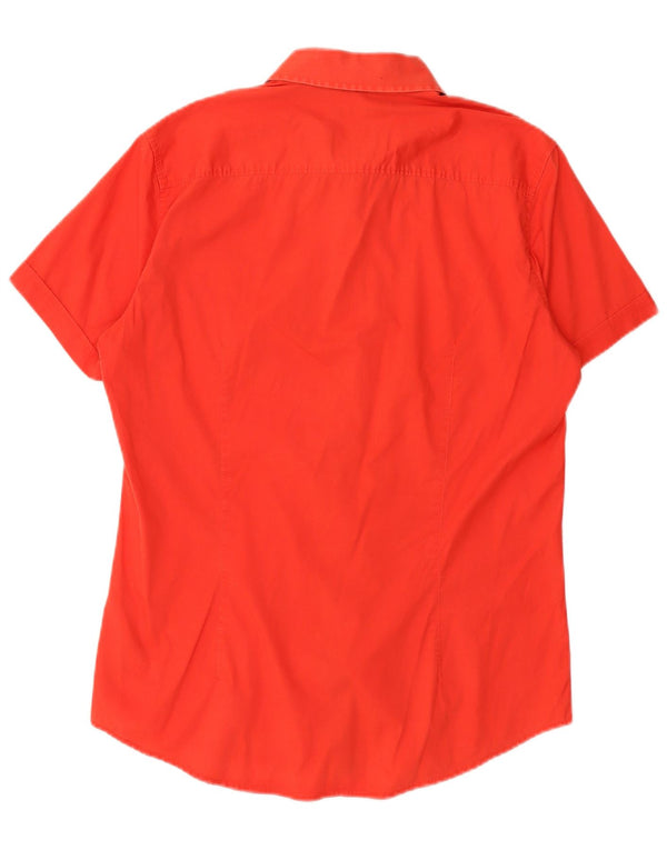 Calvin Klein Jeans Camisa masculina gráfica de manga curta grande algodão vermelho