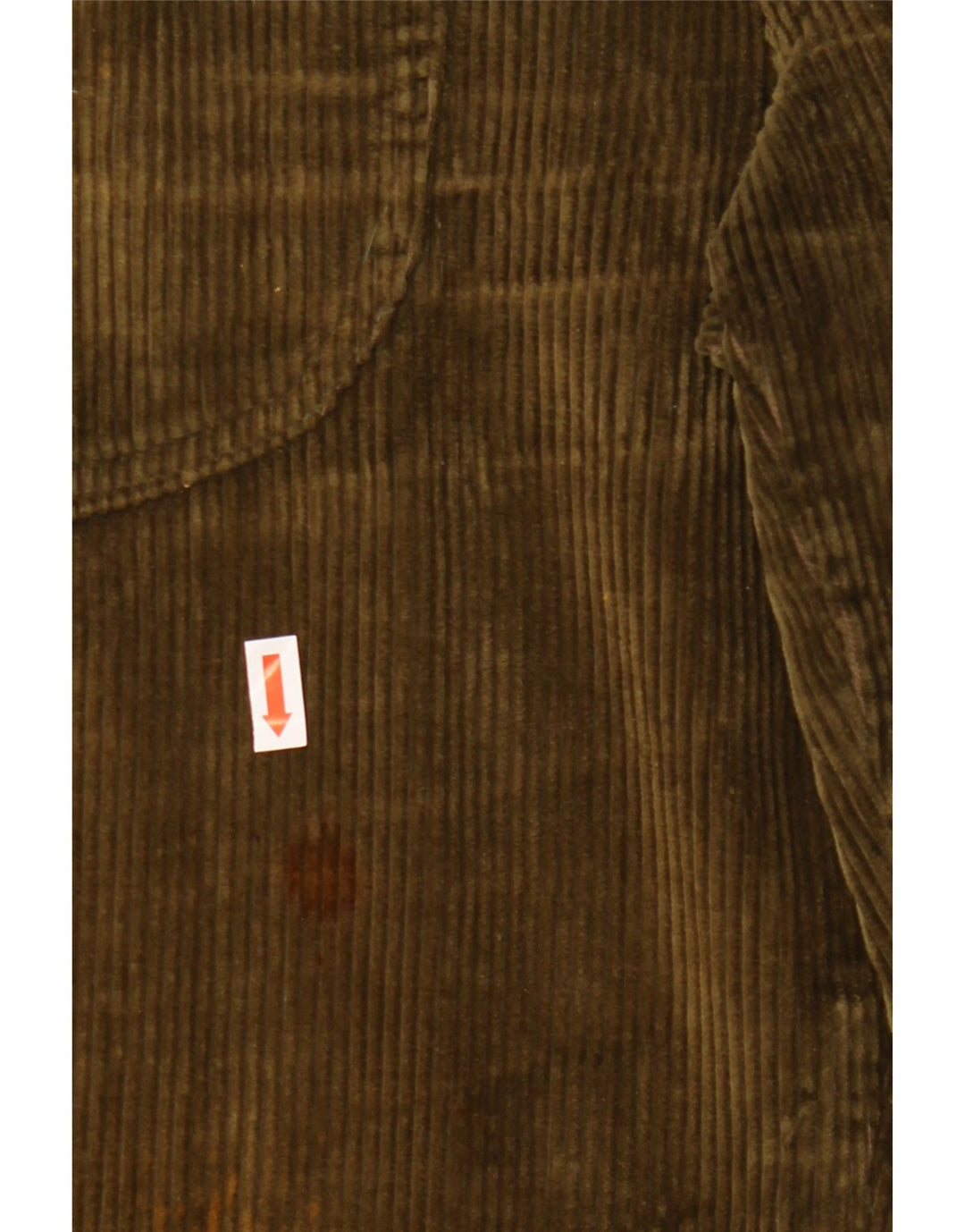 Calça masculina reta de veludo cotelê RITT W31 L29 cáqui