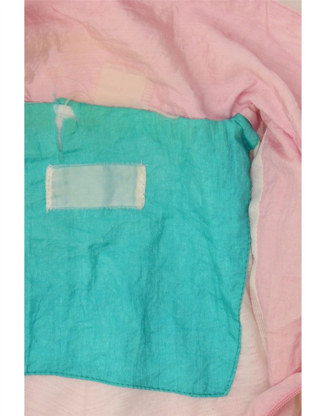 Fato de treino feminino grande e completo VINTAGE Reino Unido 14 bloco colorido rosa médio