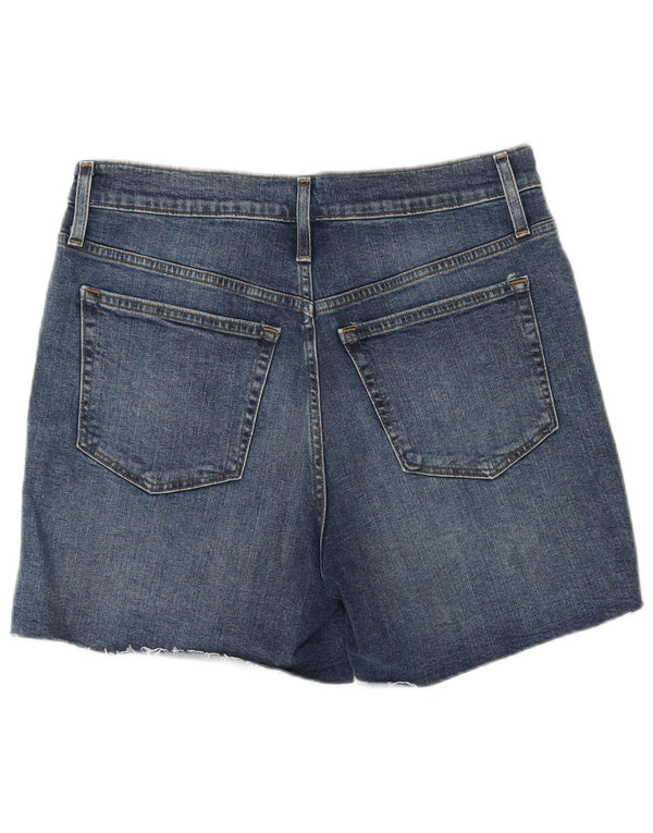 J. CREW Shorts jeans feminino W28 algodão azul médio