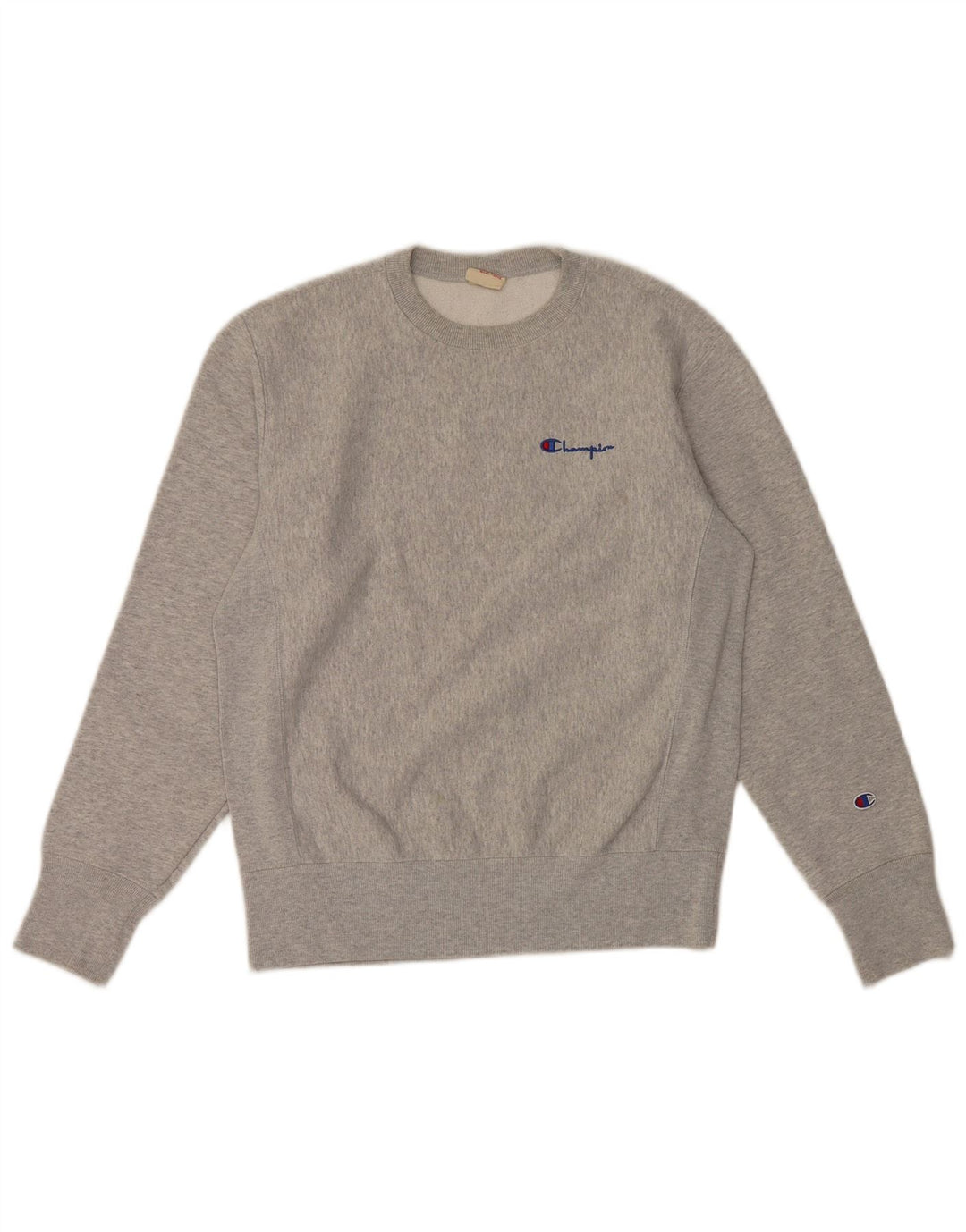 Champion moletom masculino jumper médio cinza algodão