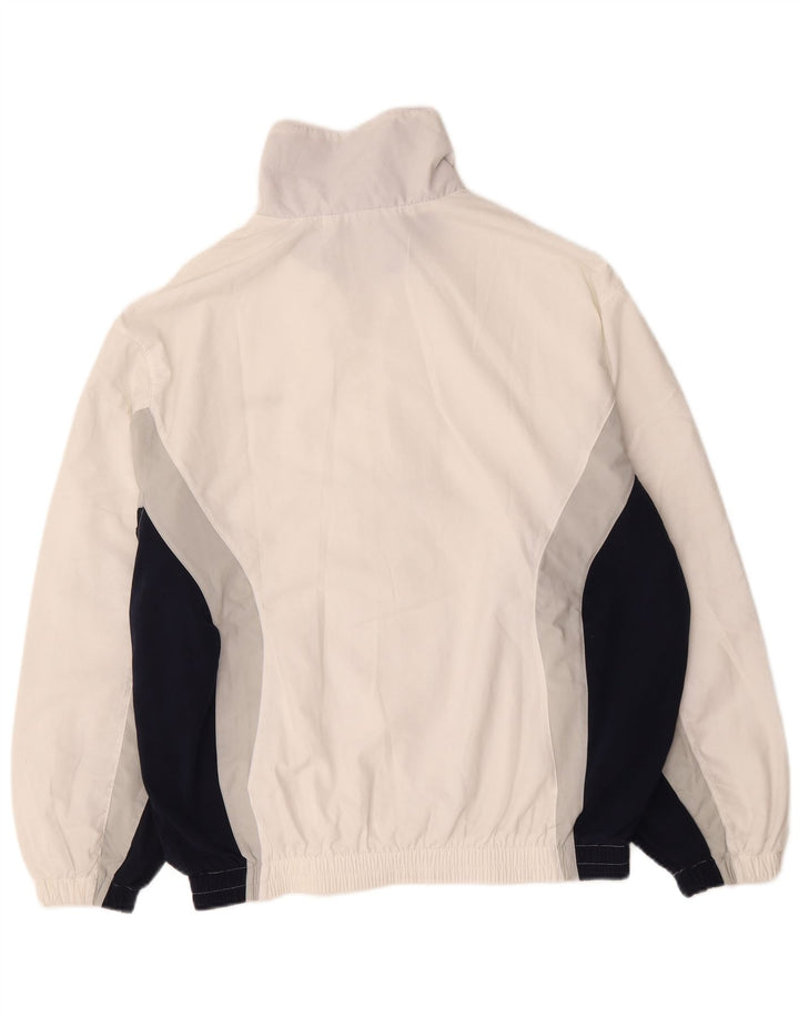 Ellesse Mens Treino Top Jacket UK 40 Médio Branco Colourblock Poliéster