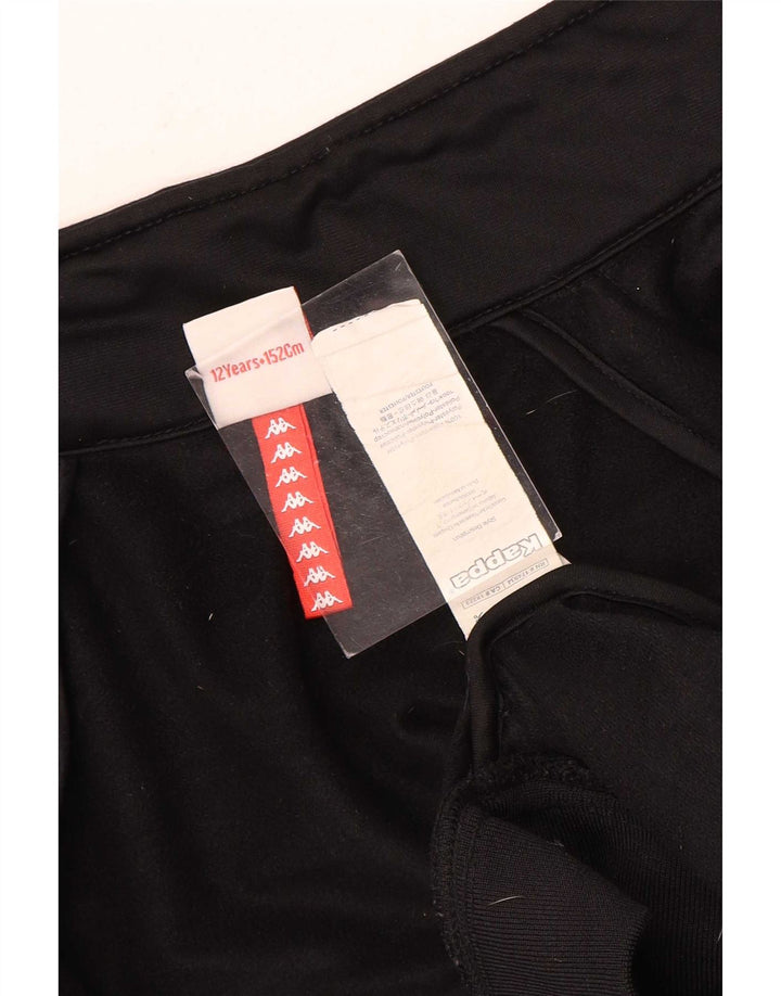Casaco Kappa Boys Graphic Tracksuit 11-12 Anos Preto Poliéster