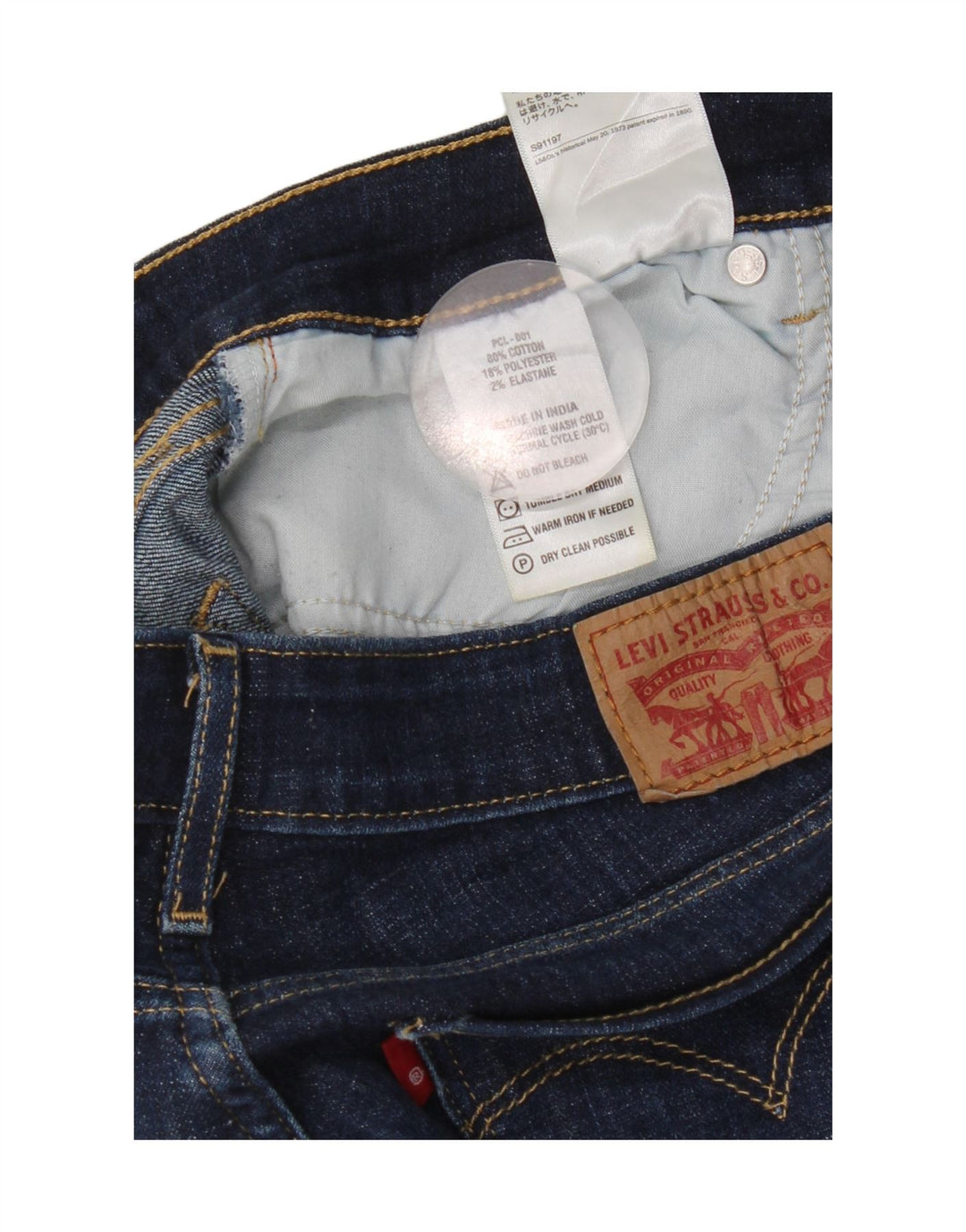 Jeans feminino Bootcut Levi's W28 L30 azul algodão