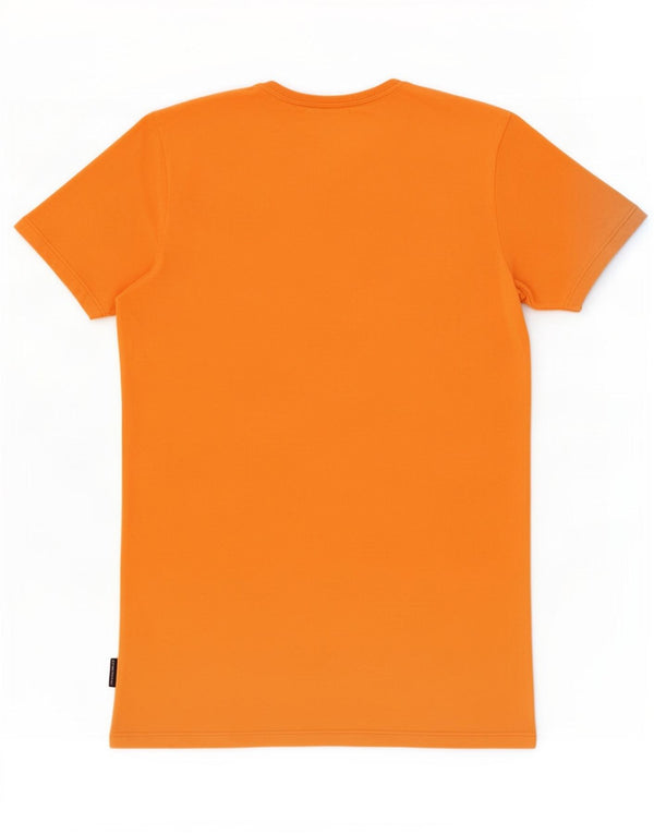 Napapijri Boys Geographic Graphic Camiseta Top 15-16 anos Algodão Laranja